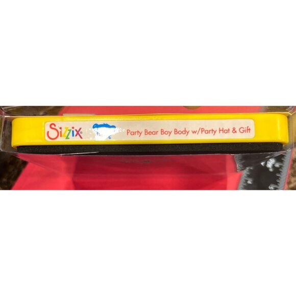 Sizzix Bigz Die Party Bear Boy Body W/ Hat & Gift 656313 Build A Bear - Picture 3 of 4
